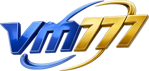 Logo vm777 berwarna neon ungu